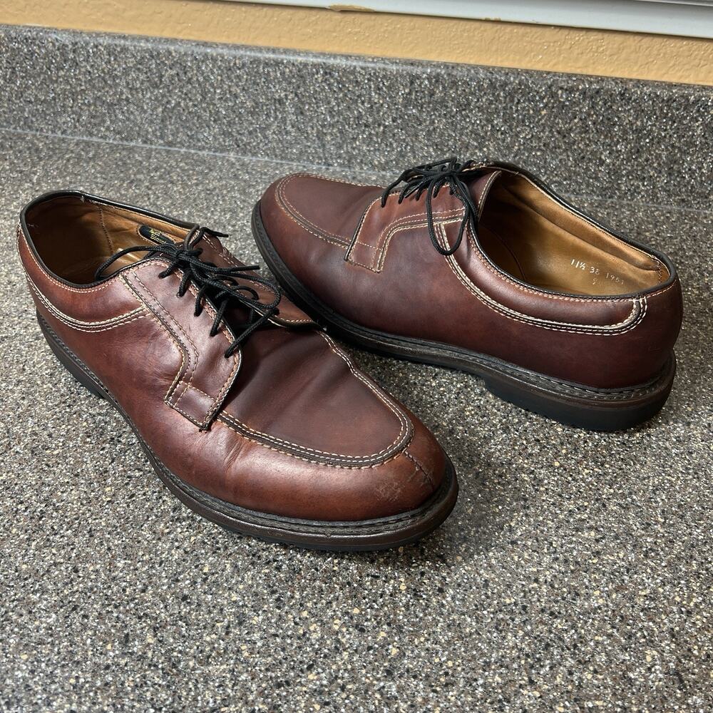 Allen Edmonds Wilbert Oxford Mens Sz 11.5 (3E) Brown Leather Casual Shoe Lace Up